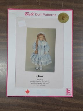 Doll Patterns Susi Blue Doll Dress Sewing Pattern #RPM5015